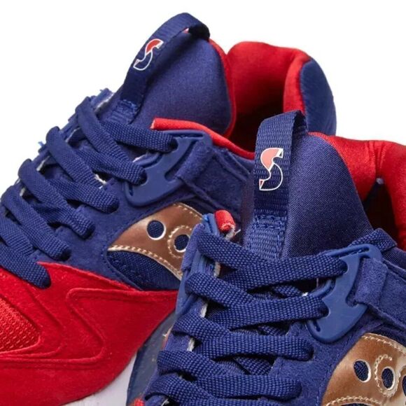NEW Saucony Grid 9000 Sparring Blue Red Gold Size 9.5 Sneakers S70279-1 - Picture 5 of 8